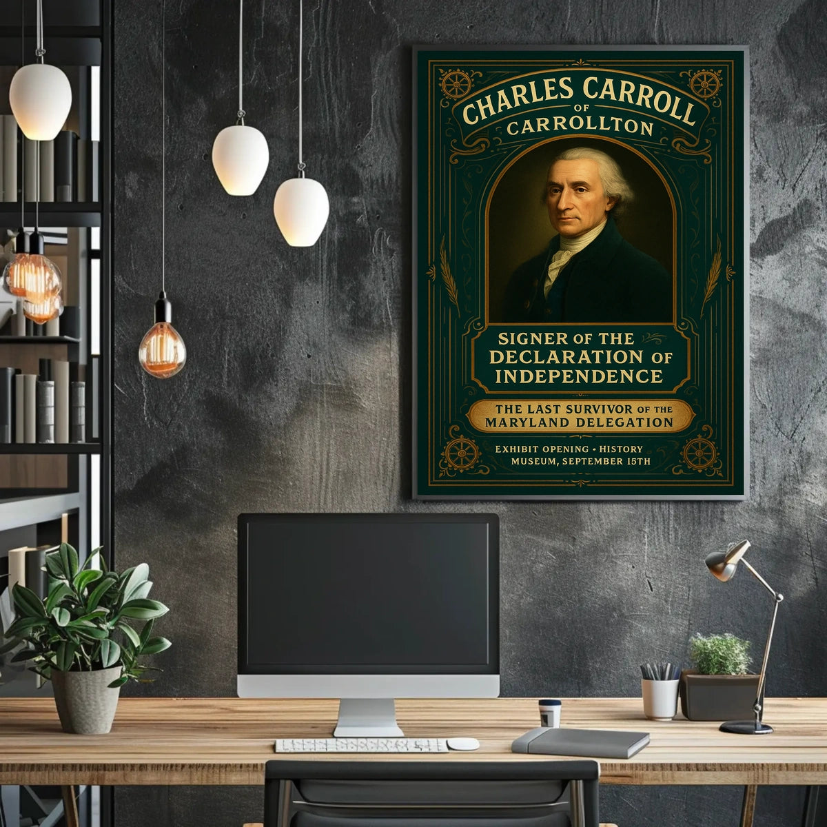 Charles Carroll of Carrollton Exhibit Poster