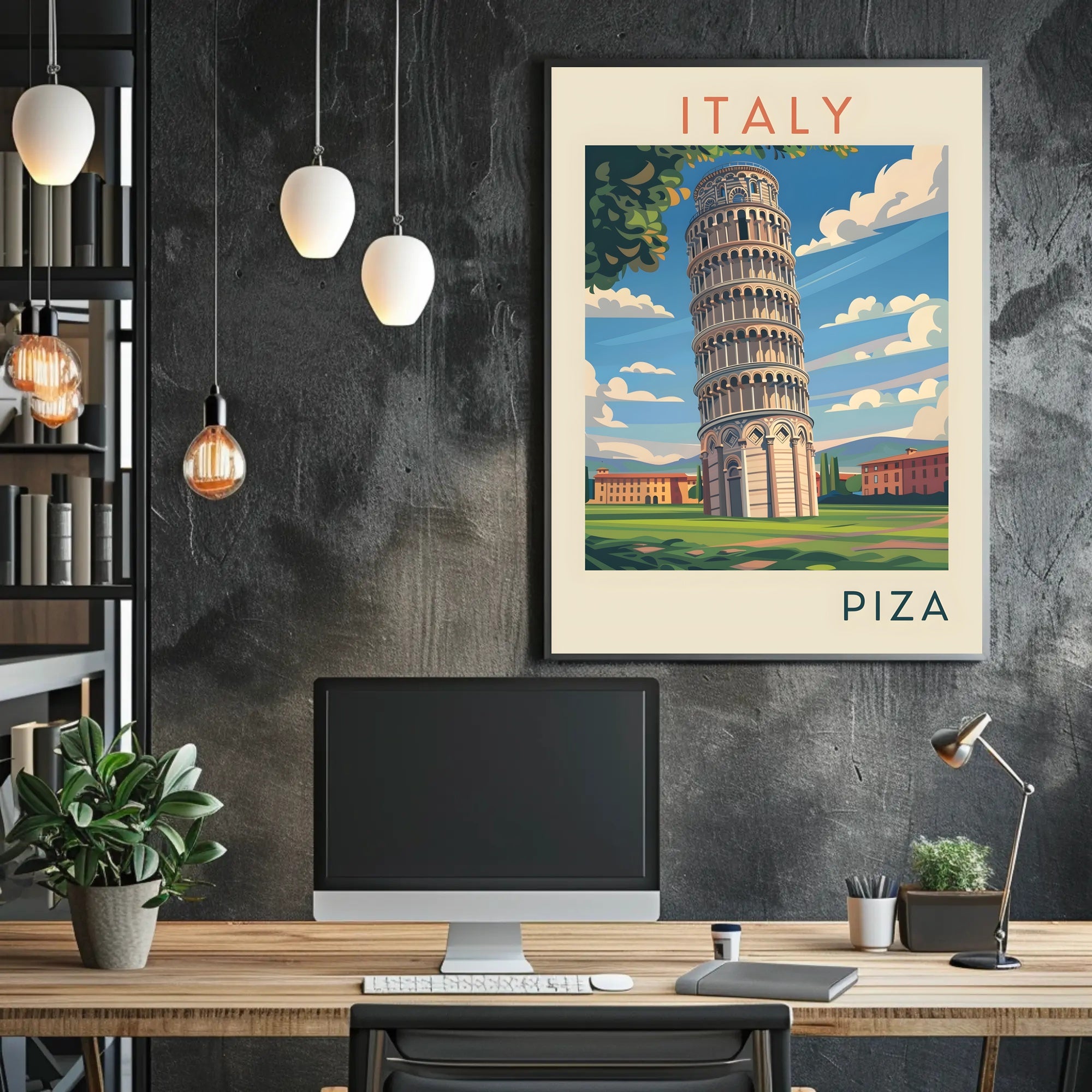 Leaning Tower of Pisa Poster