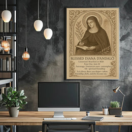 Blessed Diana d'Andalò Religious Heritage Poster