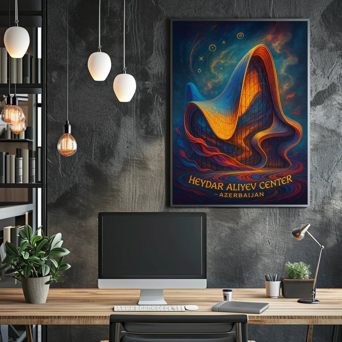 Heydar Aliyev Center Azerbaijan Poster