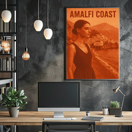 Amalfi Coast Serenity Poster Wall Art Print for Decor