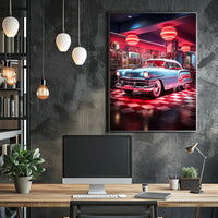 Retro Diner Vibes Retro Poster