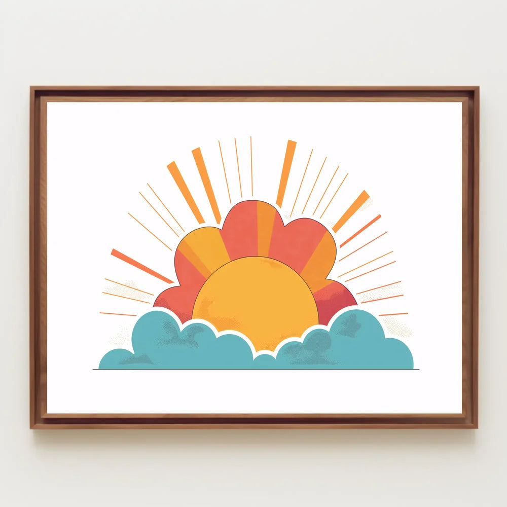 Sunrise Art Poster: Hopeful New Beginnings Decor