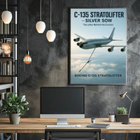 C-135 Stratolifter Silver Sow Poster PosterGoat