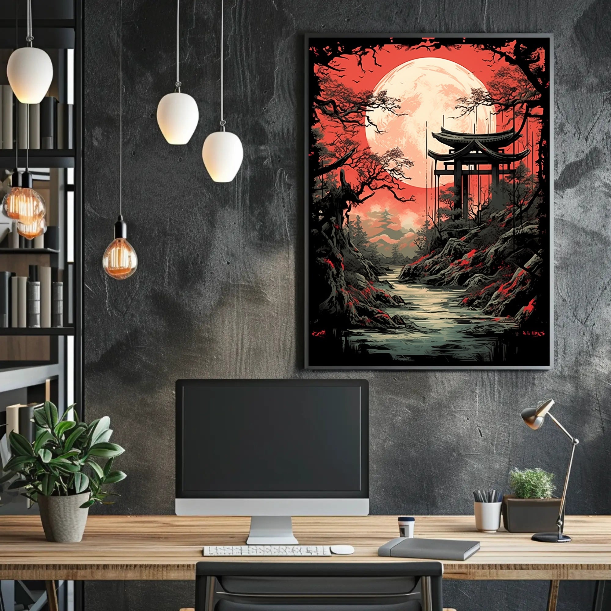 Moonlit Tranquility Poster PosterGoat