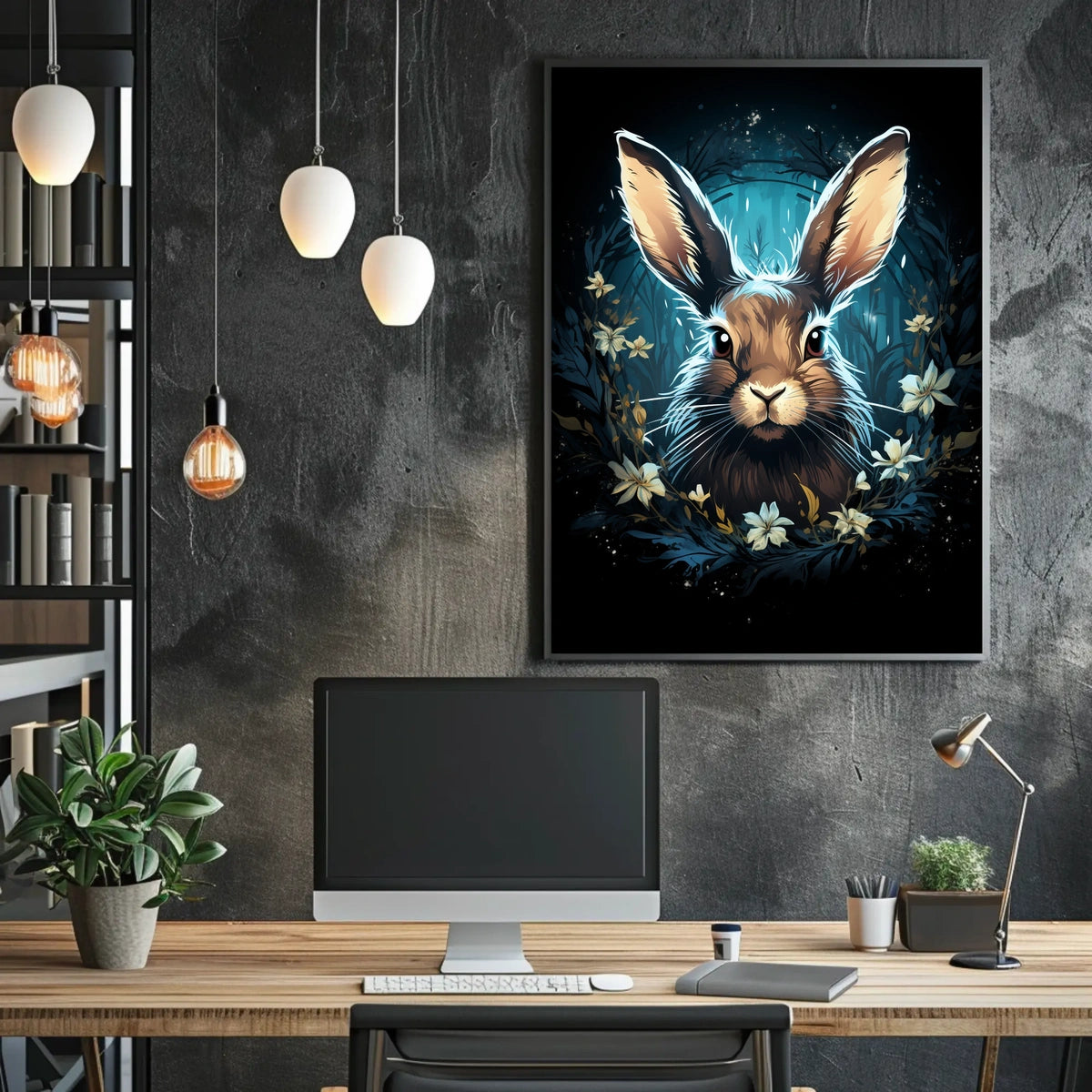 Enchanted Forest Rabbit Poster