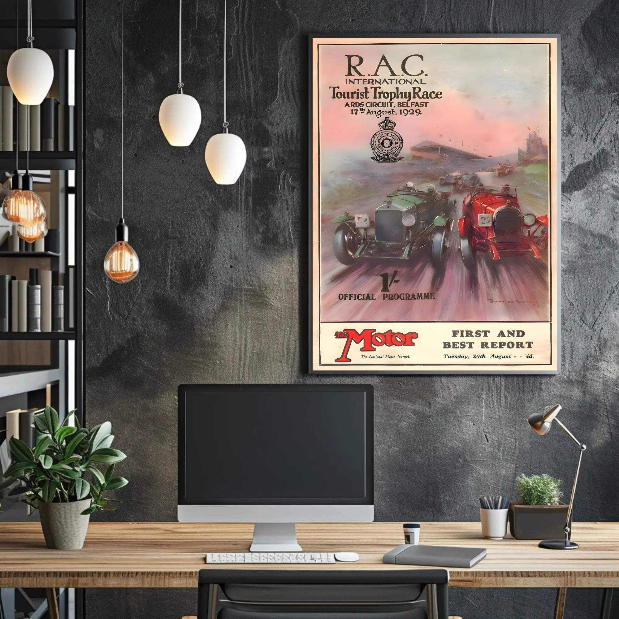 R.A.C. International Tourist Trophy Race 1929 Poster