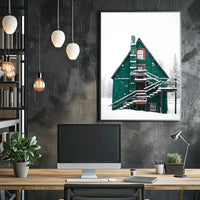 Winter Wonderland Cabin in National Park Poster