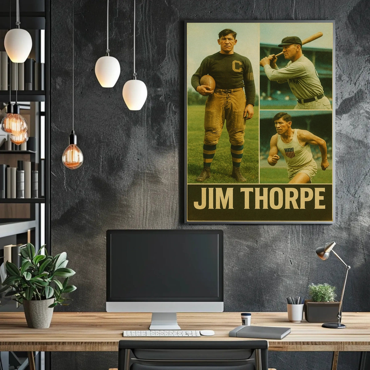 Jim Thorpe Legendary Athlete Poster