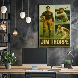 Jim Thorpe Legendary Athlete Poster
