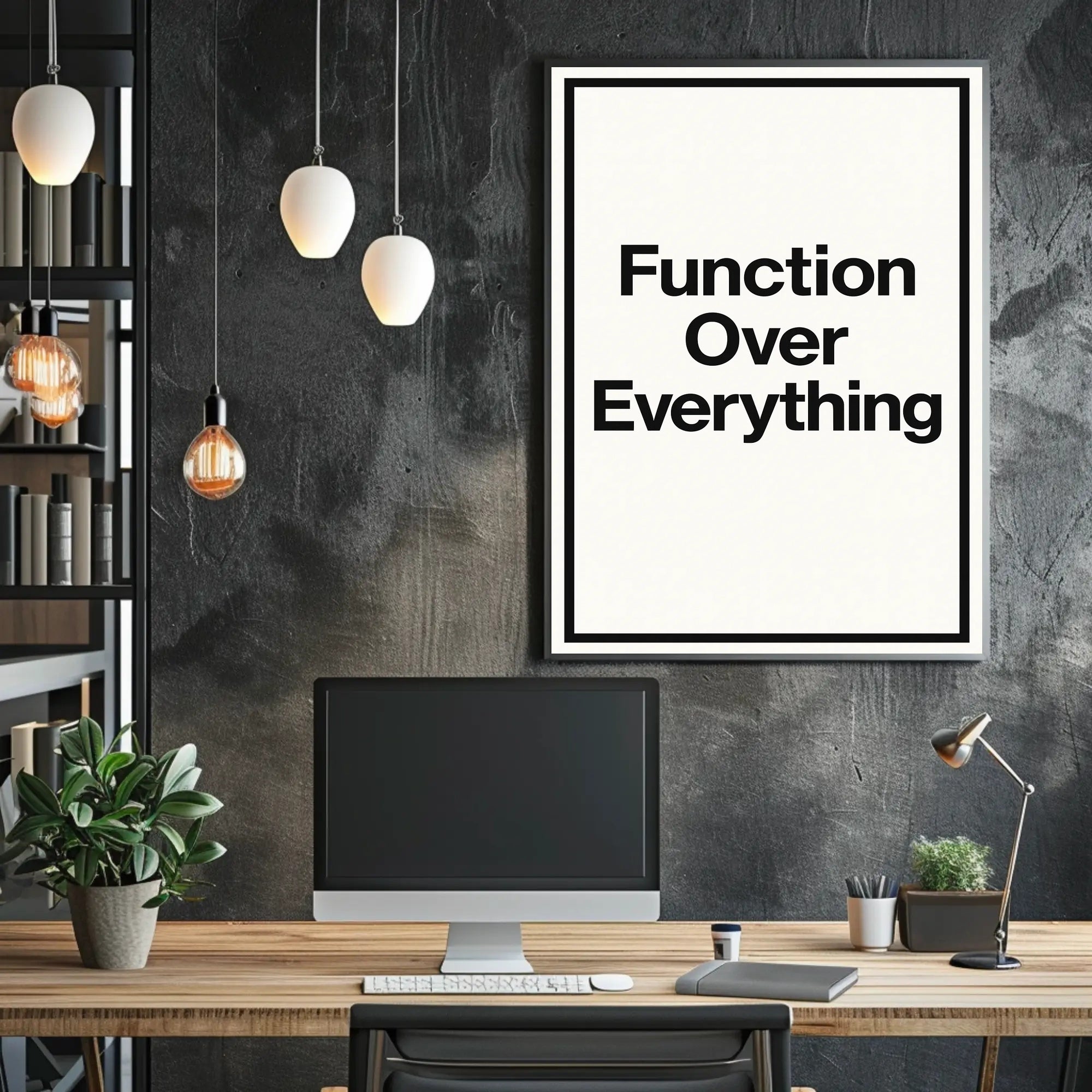 Function Over Everything Motivational or Quote Poster