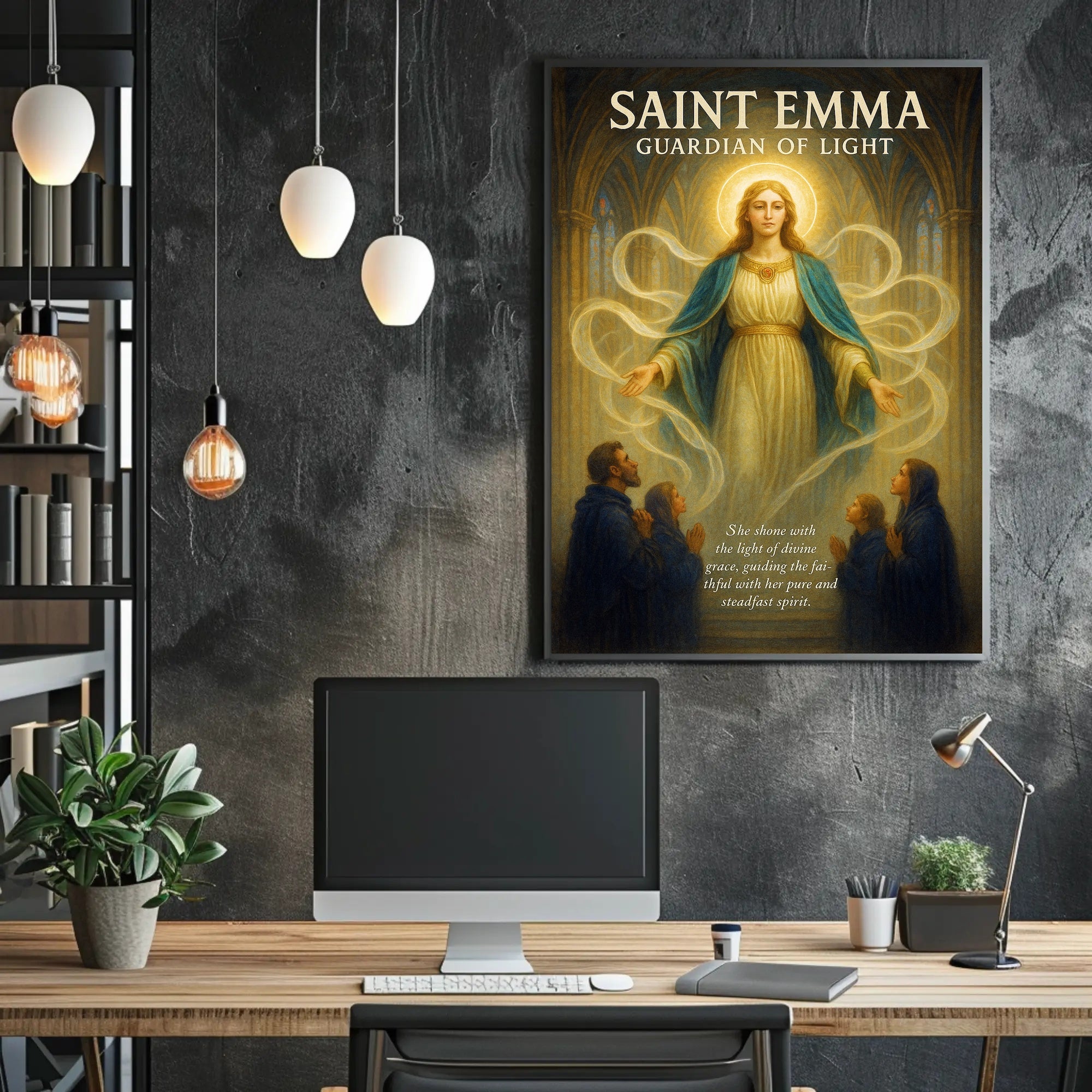 Saint Emma Guardian of Light Poster PosterGoat