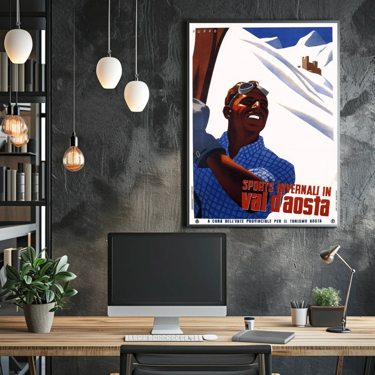 Winter Sports In Val DAosta Poster