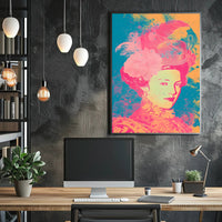 Vibrant Elegance Portrait Wall Art Print