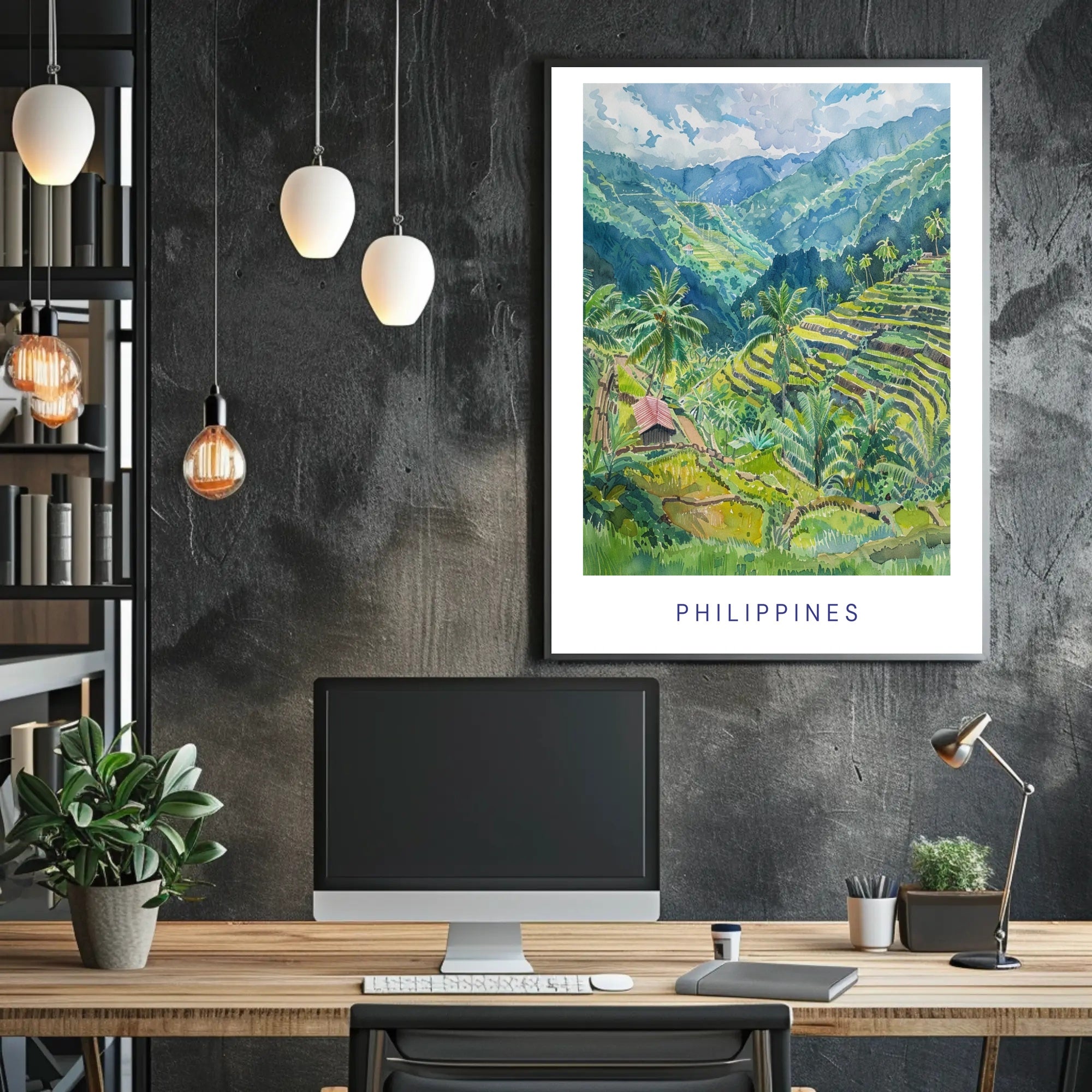 Scenic Terraces of the Philippines Poster PosterGoat
