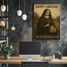 Saint Abigail Irish Abbess Poster