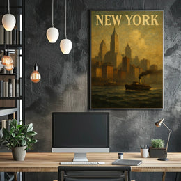 New York Cityscape Poster