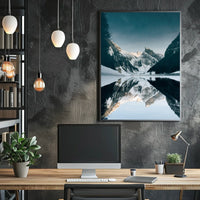 Breathtaking Winter Mountainscape: National Park Poster