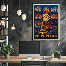 New York The City That Never Sleeps Poster