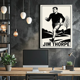 Jim Thorpe Athletic Icon Poster