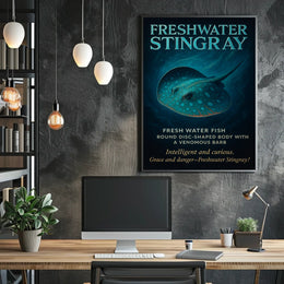 Freshwater Stingray Grace and Danger Poster