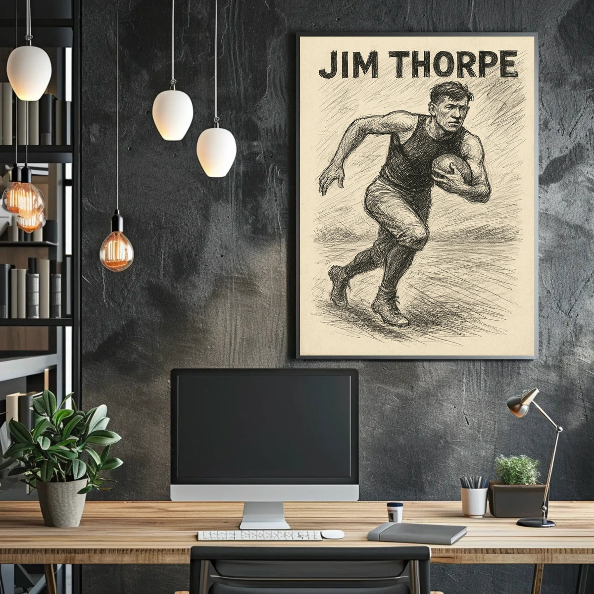 Jim Thorpe Athletic Legend Poster
