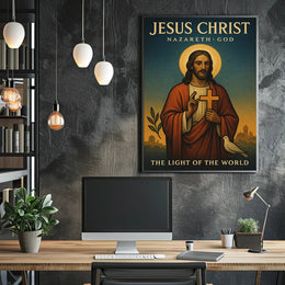 The Light of the World Religious Heritage Poster PosterGoat