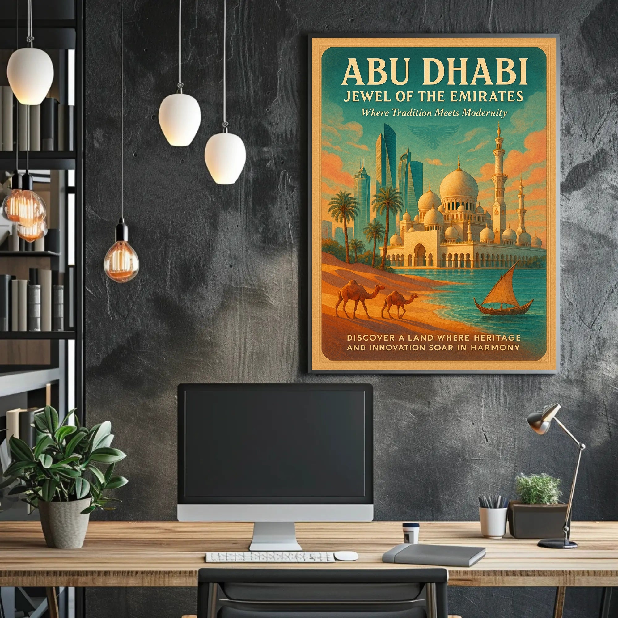Abu Dhabi Jewel of the Emirates Cultural or Heritage Poster