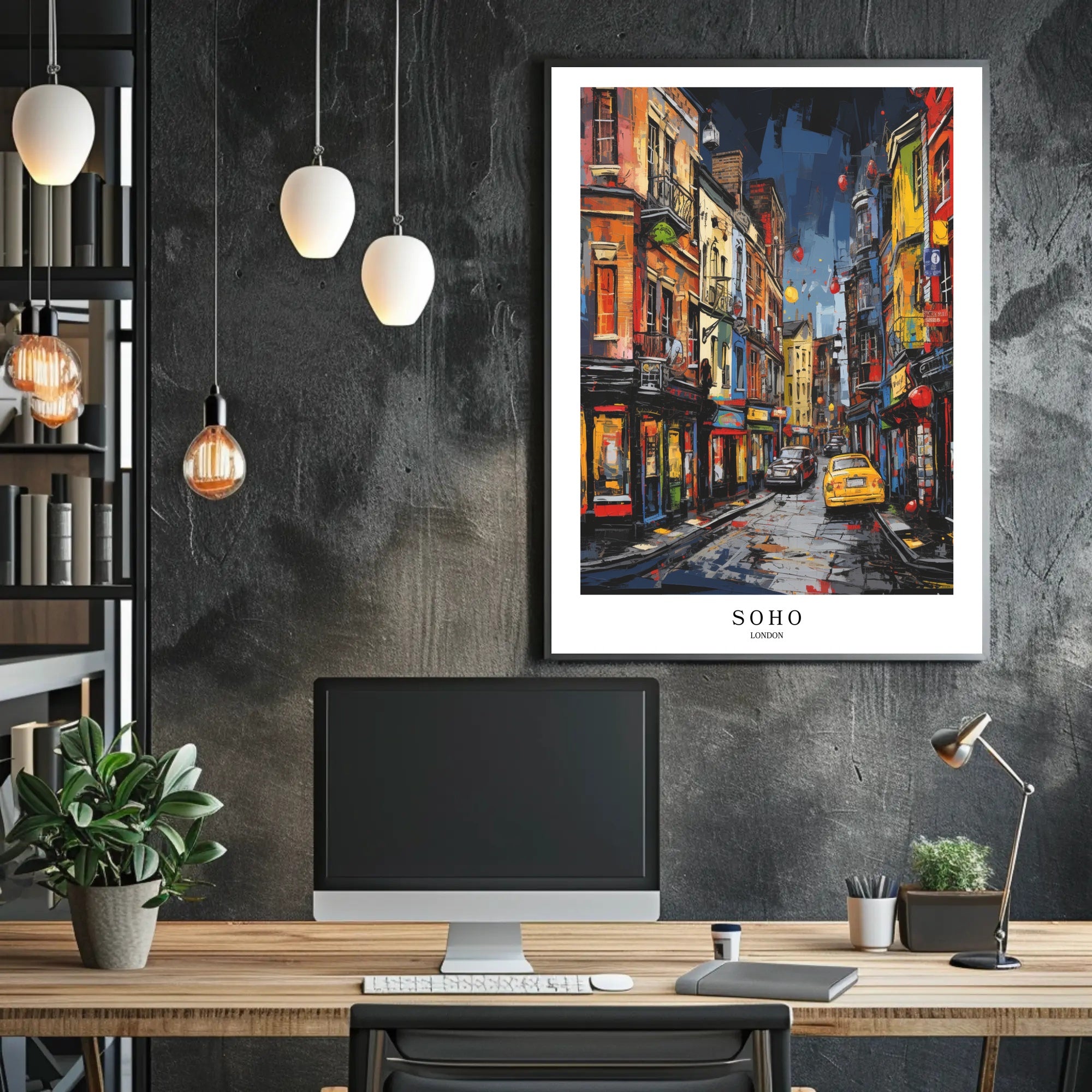 Soho Streetscape Poster PosterGoat