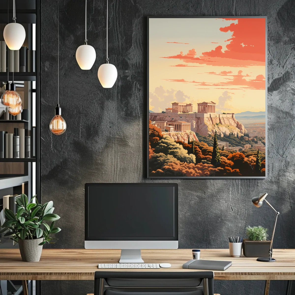 Acropolis of Athens: Ancient Beauty Travel Poster