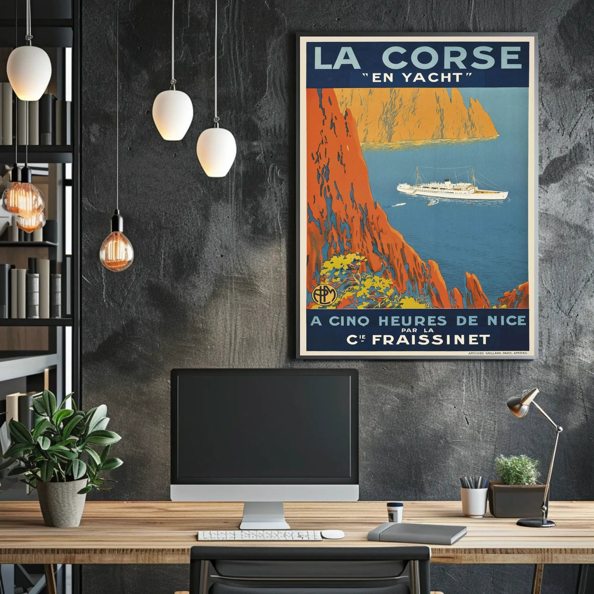 La Corse En Yacht Poster
