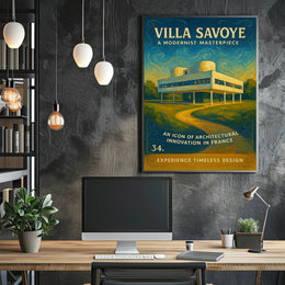 Villa Savoye A Modernist Masterpiece Poster PosterGoat
