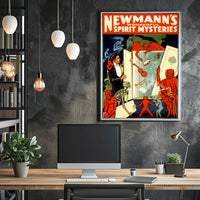 Vintage Magic Show Poster with Mysterious Supernatural Theme Poster