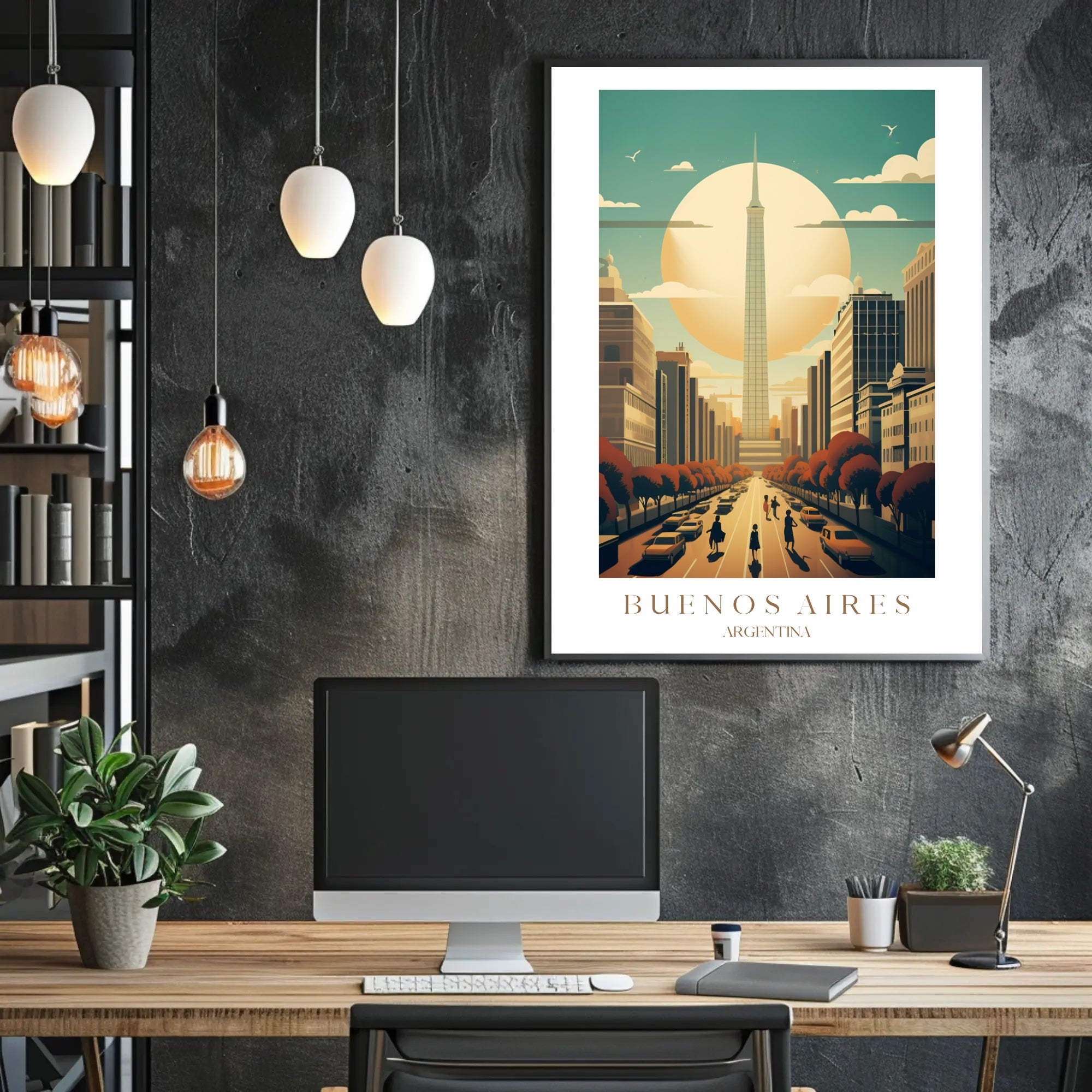 Buenos Aires Skyline Poster PosterGoat