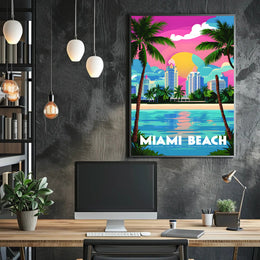 Miami Beach Vibes Poster