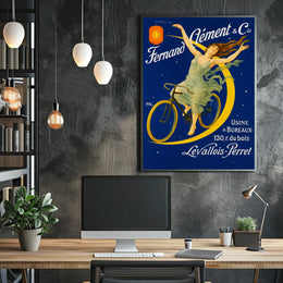 Fernand Clément & Cie Cycling Advertisement Poster