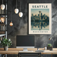 Seattle Skyline Poster