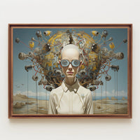 Futuristic Surveillance Sci-Fi Art Print: A Surreal Poster