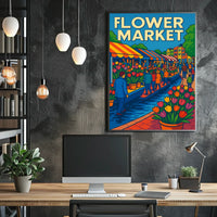 Flower Market Extravaganza Poster