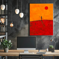 Desert Wanderer Poster Minimalist Travel Wall Art