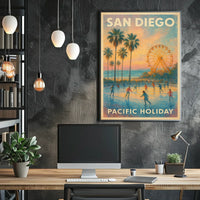 San Diego Pacific Holiday Poster