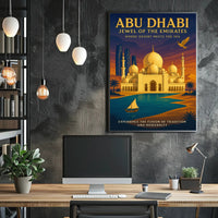 Abu Dhabi Cultural Heritage Travel Poster