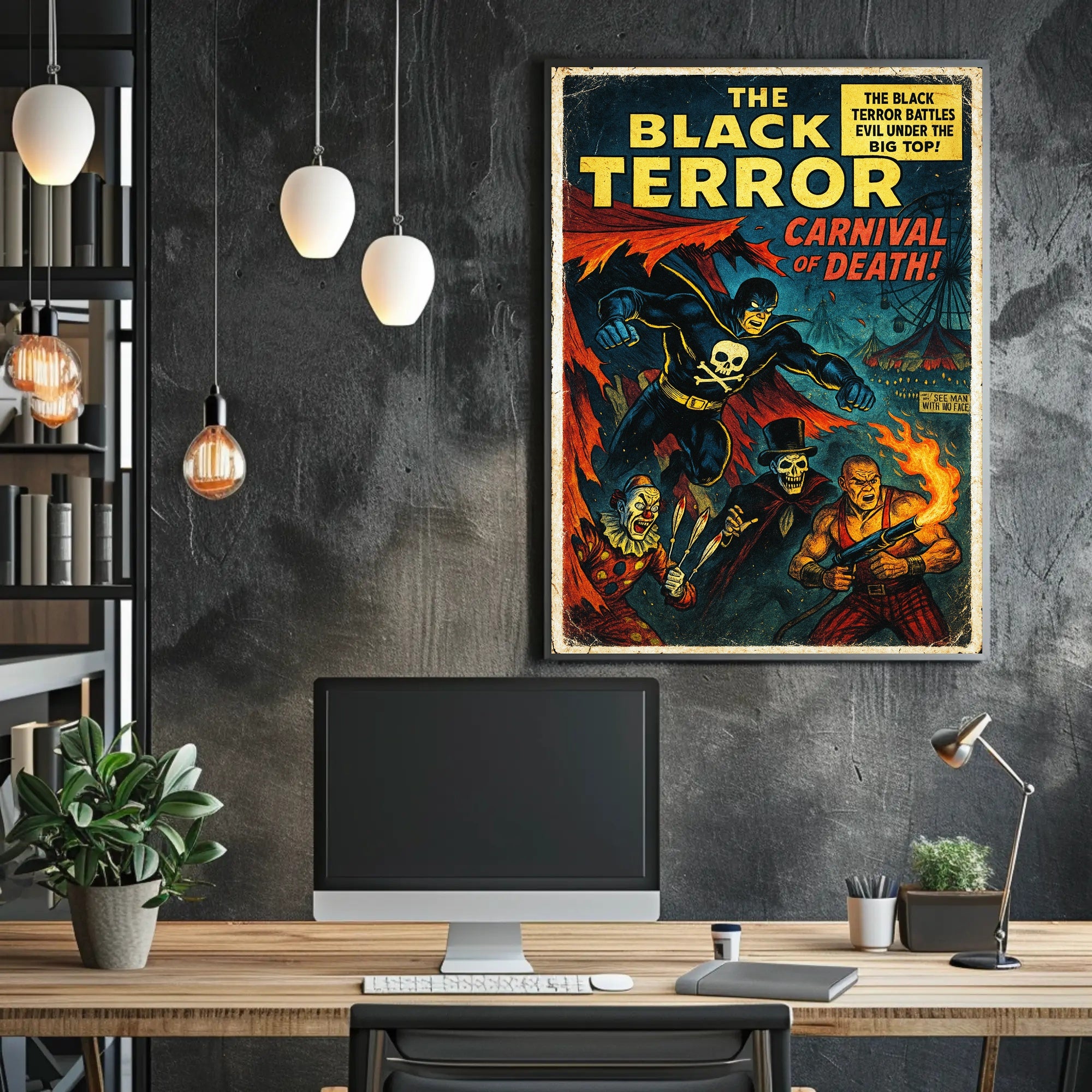 The Black Terror - Carnival of Death Poster PosterGoat