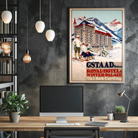 Gstaad Winter Getaway: Vintage Travel Poster PosterGoat