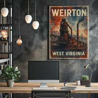 Weirton Steel Mill Vintage Americana Collector Poster