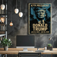 Trump Visionary Leadership Patriotism Realism Poster