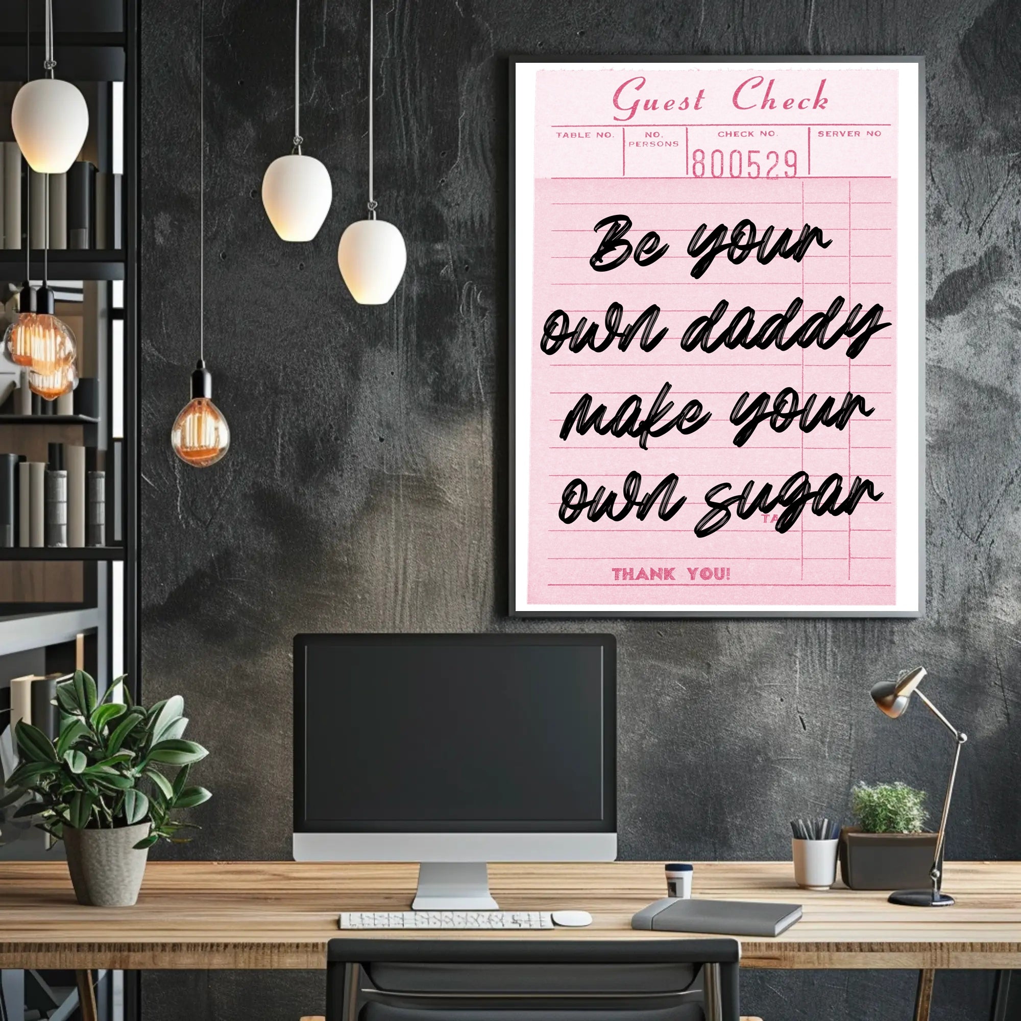 Be Your Own Daddy Motivational or Quote Poster PosterGoat