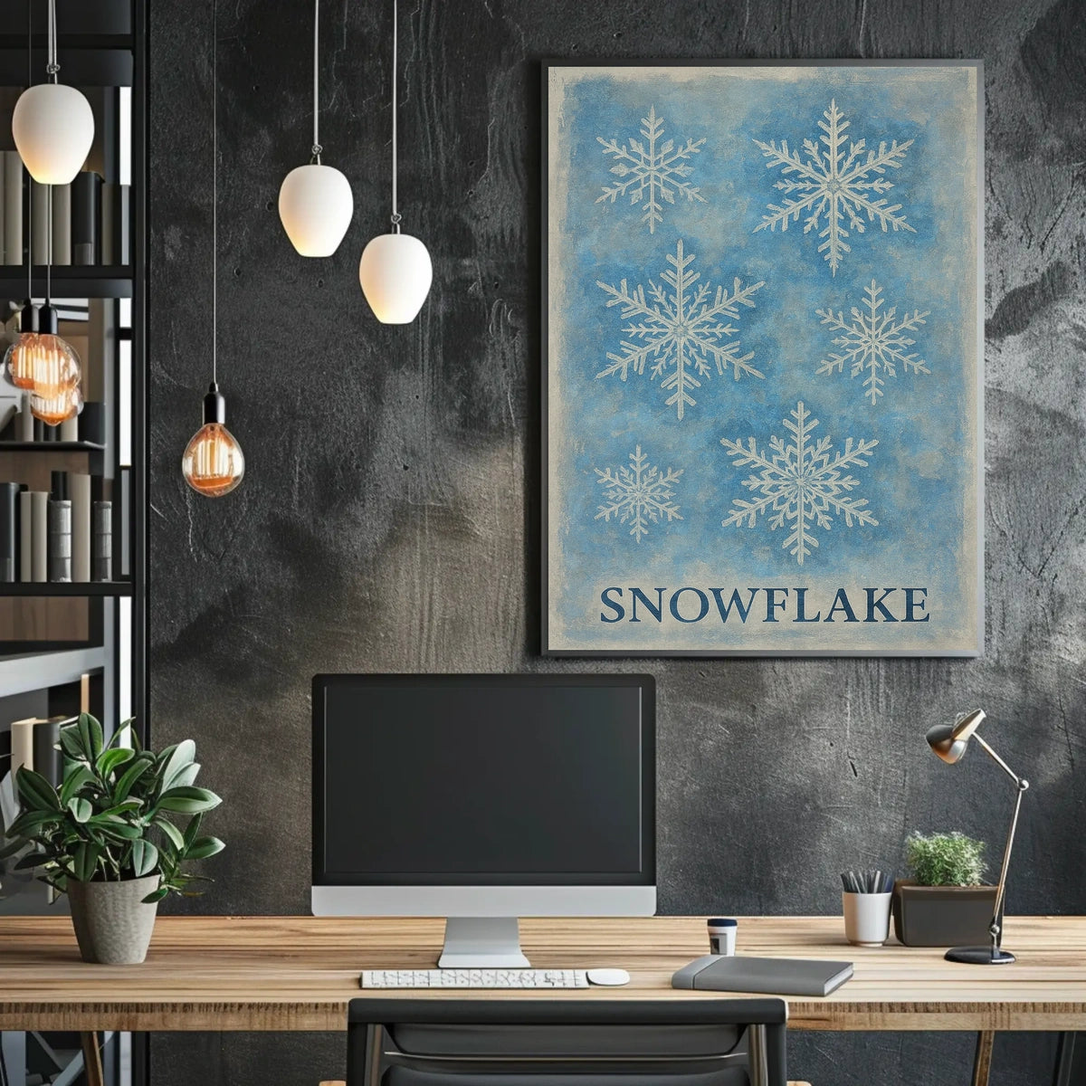 Snowflake Art Poster