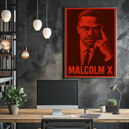 Malcolm X Iconic Leader Poster