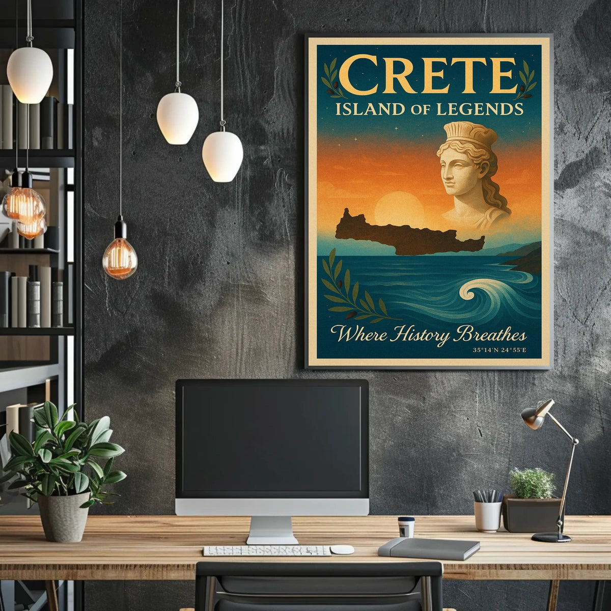 Crete Greece Mythology Art Print - Cultural or Heritage Poster